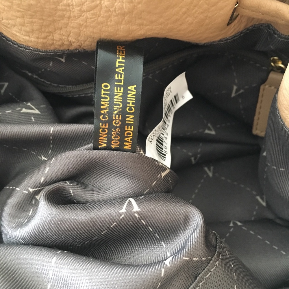 {Vince Camuto} Knox Drawstring Leather Hobo - Picture 5 of 8